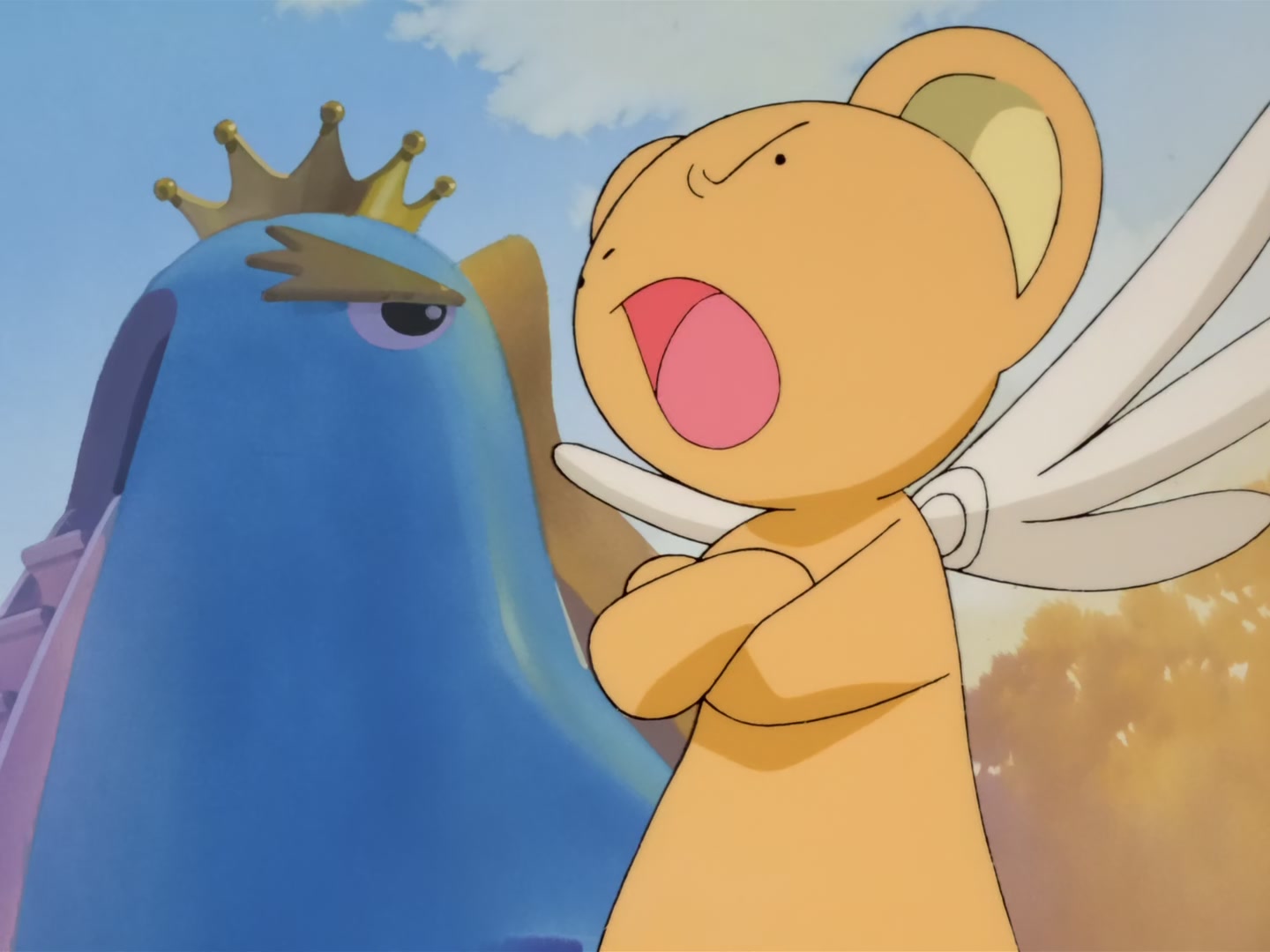 Cardcaptor Sakura Ep 32: Sakura, Kero, and Syaoran @ 00:04:03