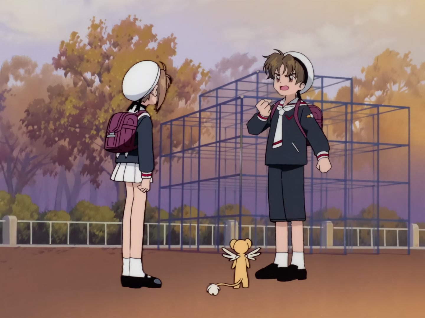 Cardcaptor Sakura Ep 32: Sakura, Kero, and Syaoran @ 00:04:39