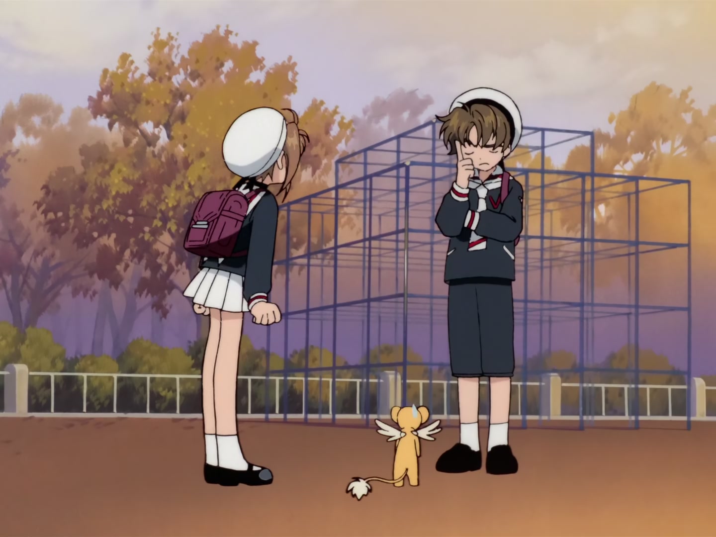 Cardcaptor Sakura Ep 32: Sakura, Kero, and Syaoran @ 00:05:20