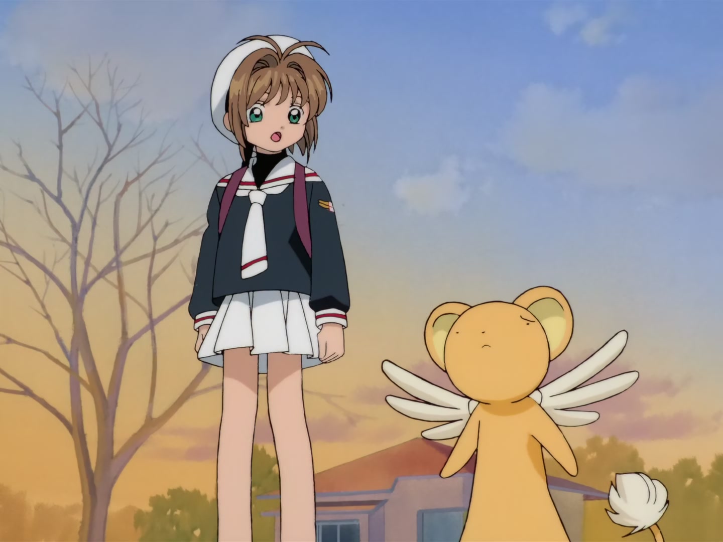 Cardcaptor Sakura Ep 32: Sakura, Kero, and Syaoran @ 00:06:12