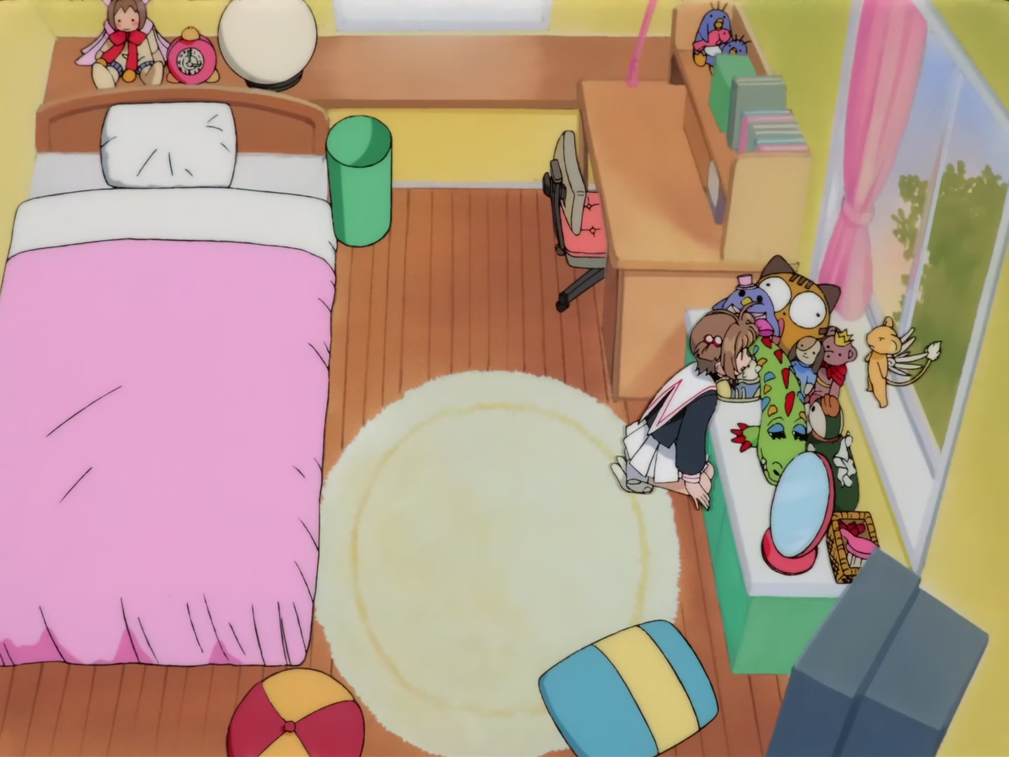 Cardcaptor Sakura Ep 32: Sakura, Kero, and Syaoran @ 00:07:10