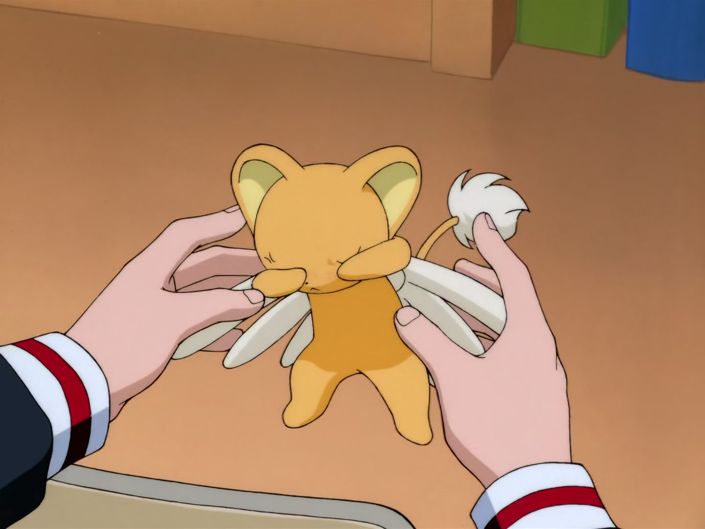 Cardcaptor Sakura Ep 32: Sakura, Kero, and Syaoran @ 00:08:22