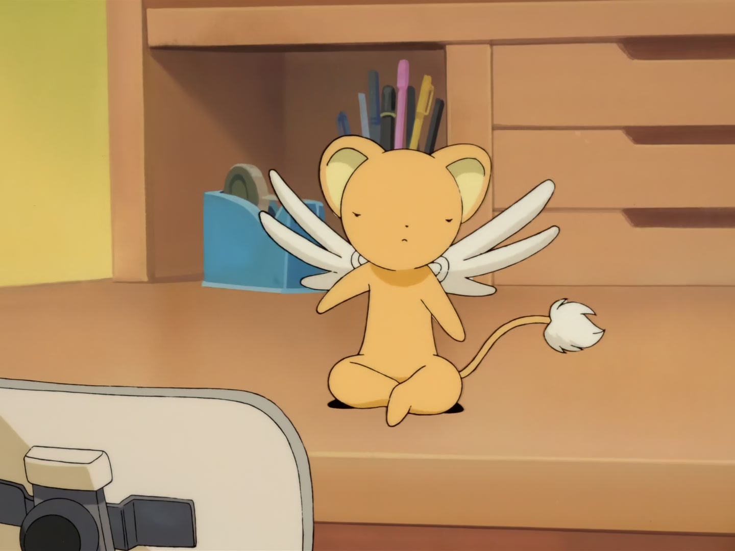 Cardcaptor Sakura Ep 32: Sakura, Kero, and Syaoran @ 00:08:38