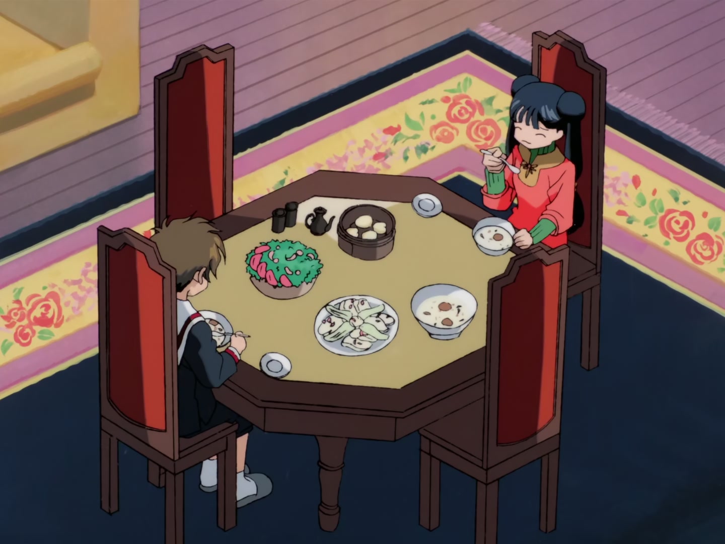 Cardcaptor Sakura Ep 32: Sakura, Kero, and Syaoran @ 00:08:59