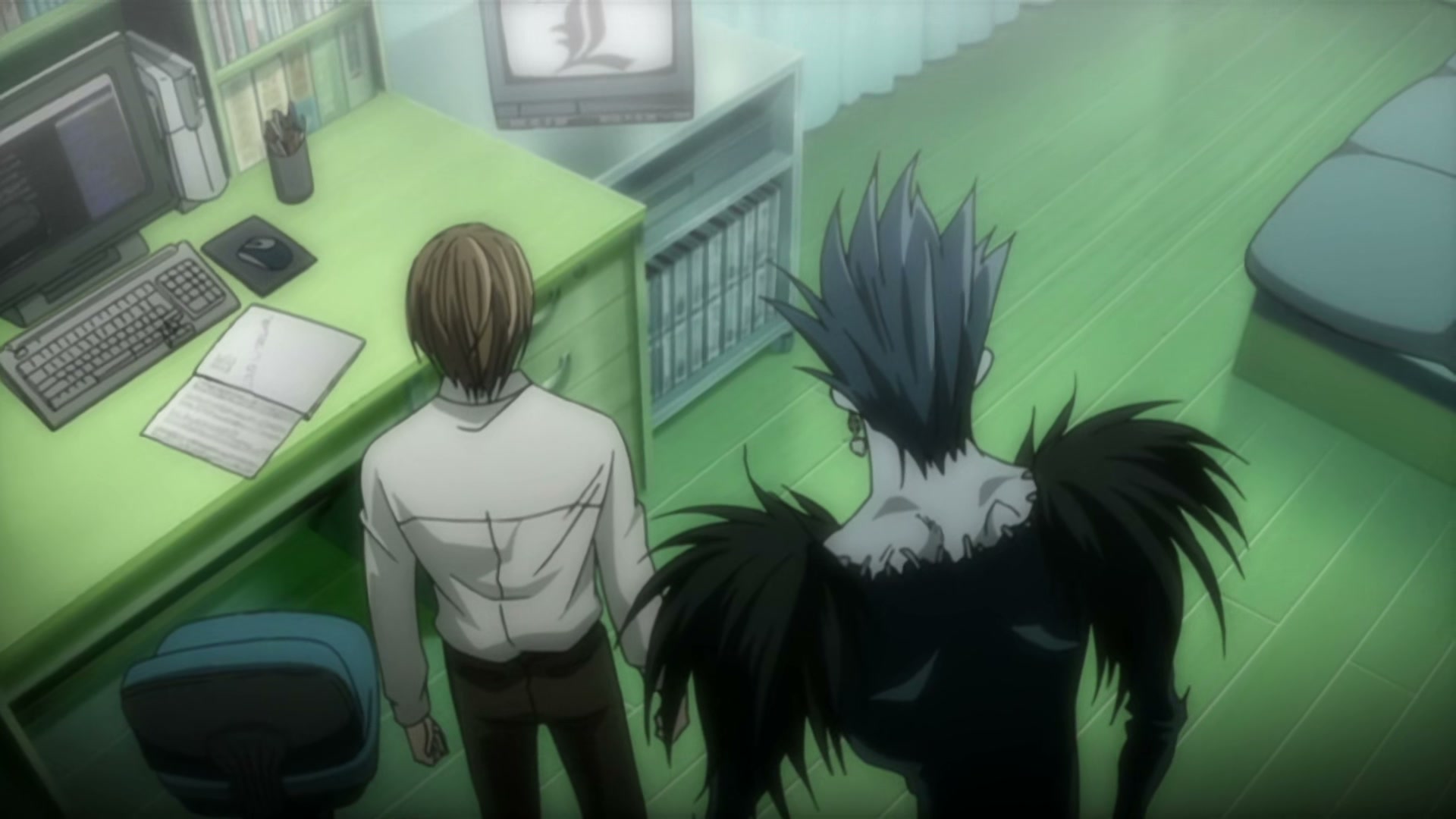 Death Note Ep 2: Confrontation @ 00:18:03