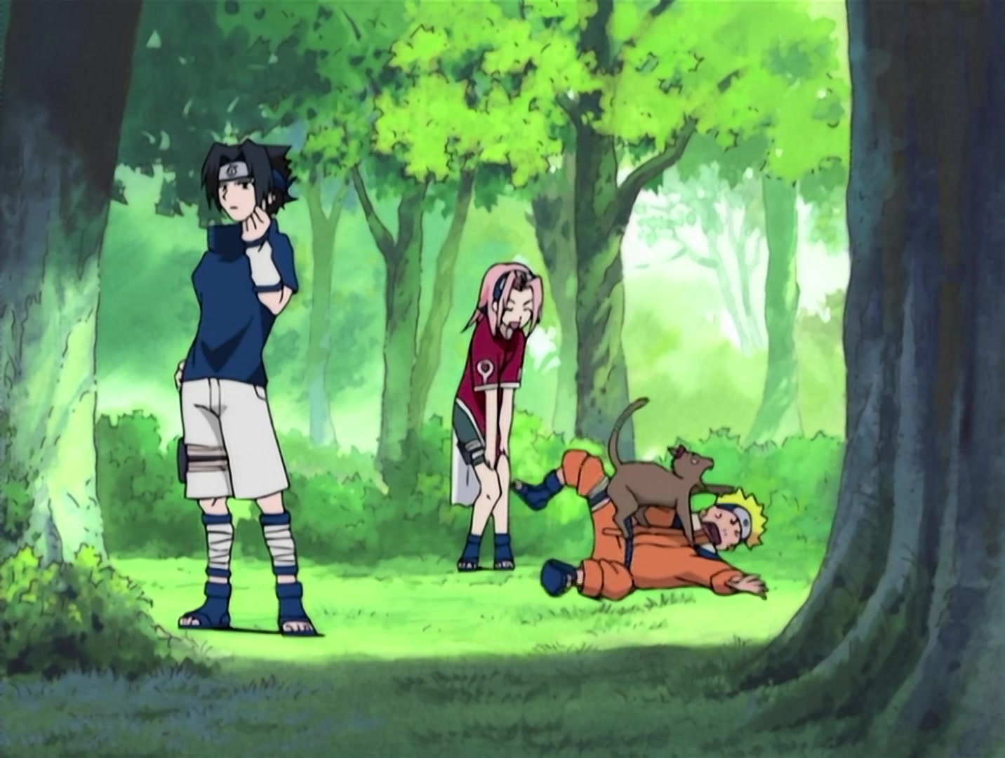 Naruto Ep 6: A Dangerous Mission! Journey to the Land of Waves! @ 02:43