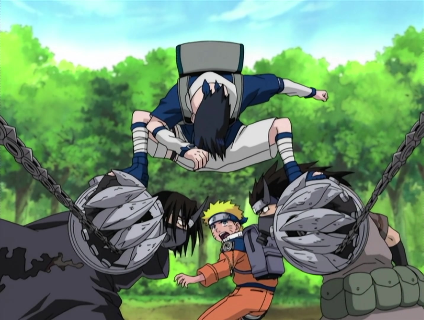 Naruto Ep 6: A Dangerous Mission! Journey to the Land of Waves! @ 13:37