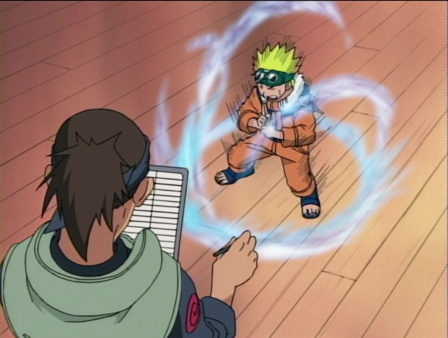 Naruto Ep 14: The Number One Hyperactive, Knucklehead Ninja Joins the Fight!! @ 02:05