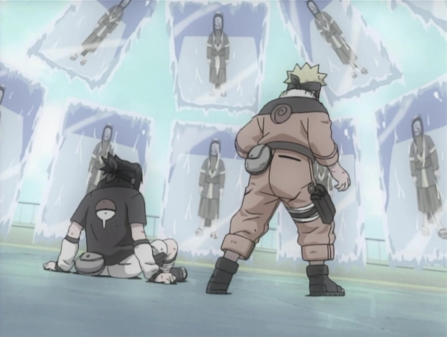 Naruto Ep 14: The Number One Hyperactive, Knucklehead Ninja Joins the Fight!! @ 17:49