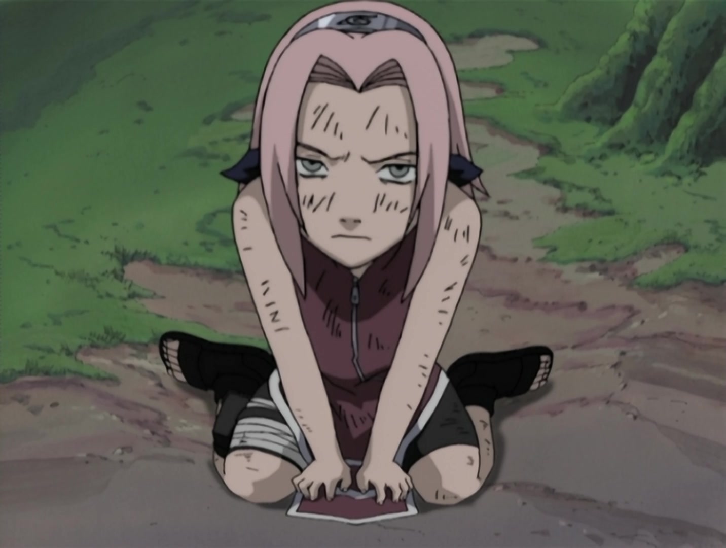 Naruto Ep 31: Bushy Brow's Jutsu: Sasuke Style! @ 05:24