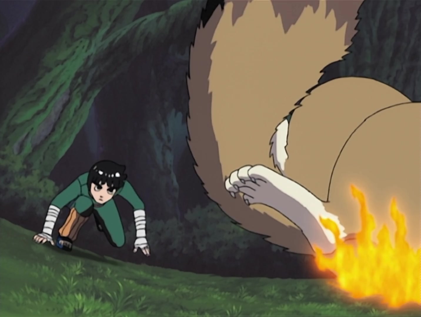 Naruto Ep 31: Bushy Brow's Jutsu: Sasuke Style! @ 08:29