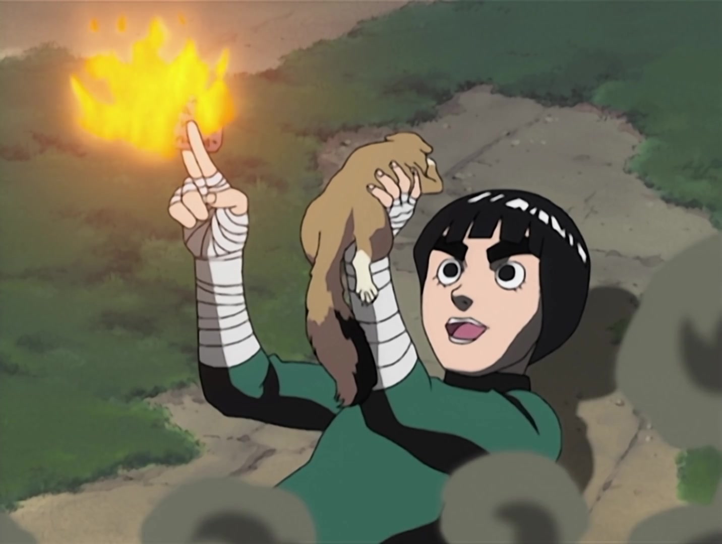 Naruto Ep 31: Bushy Brow's Jutsu: Sasuke Style! @ 08:36