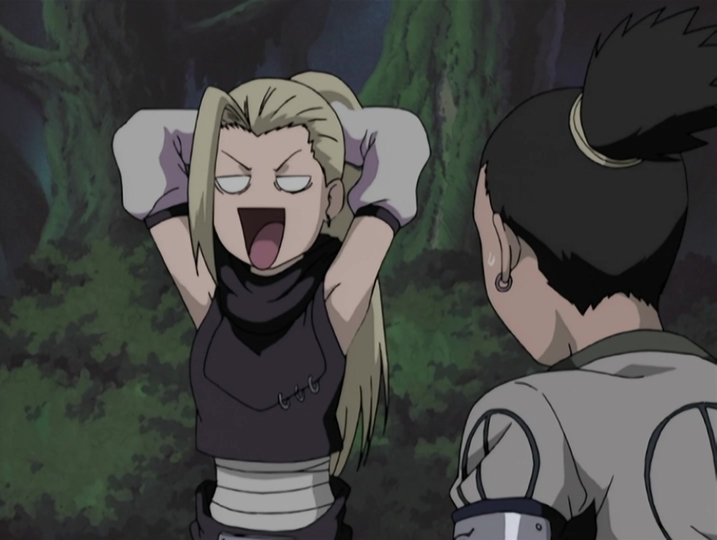 Naruto Ep 31: Bushy Brow's Jutsu: Sasuke Style! @ 10:40