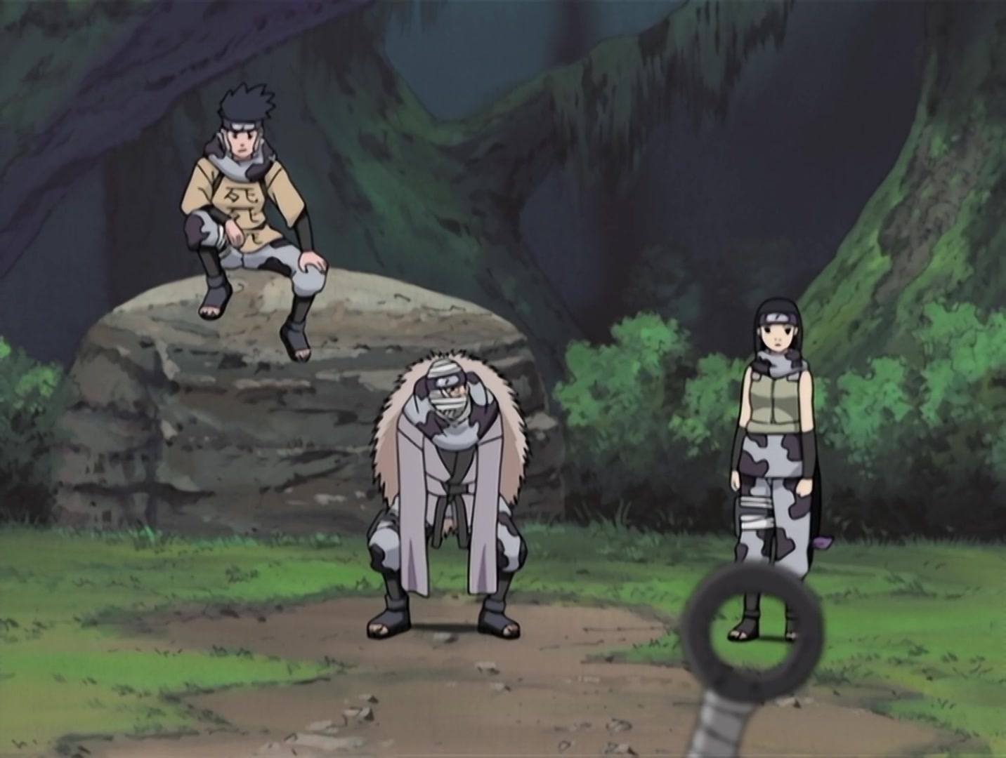 Naruto Ep 31: Bushy Brow's Jutsu: Sasuke Style! @ 11:03