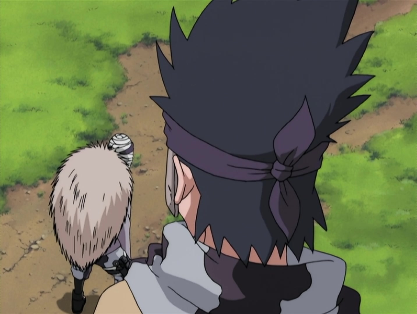 Naruto Ep 31: Bushy Brow's Jutsu: Sasuke Style! @ 11:49