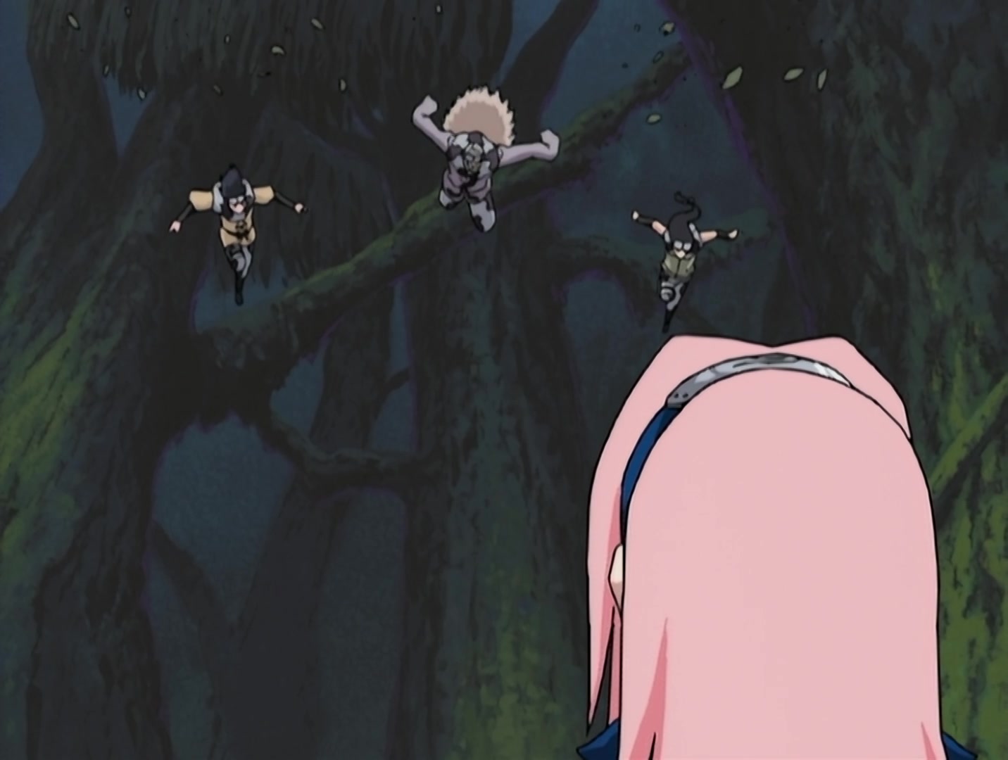 Naruto Ep 31: Bushy Brow's Jutsu: Sasuke Style! @ 12:35