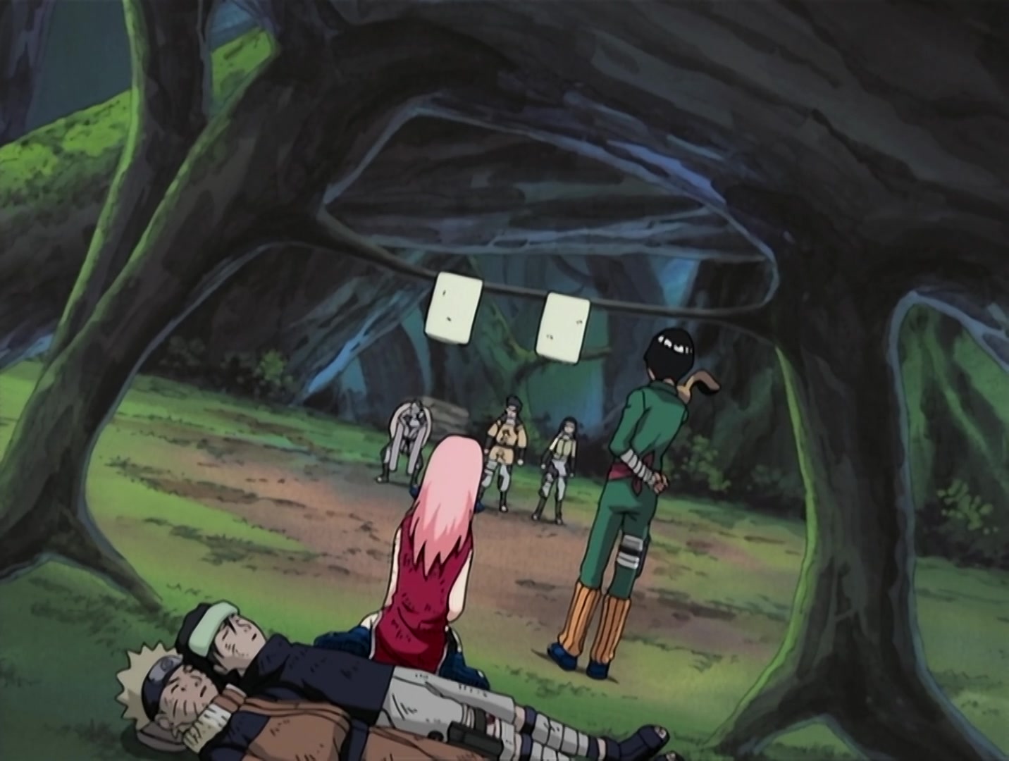 Naruto Ep 31: Bushy Brow's Jutsu: Sasuke Style! @ 13:06