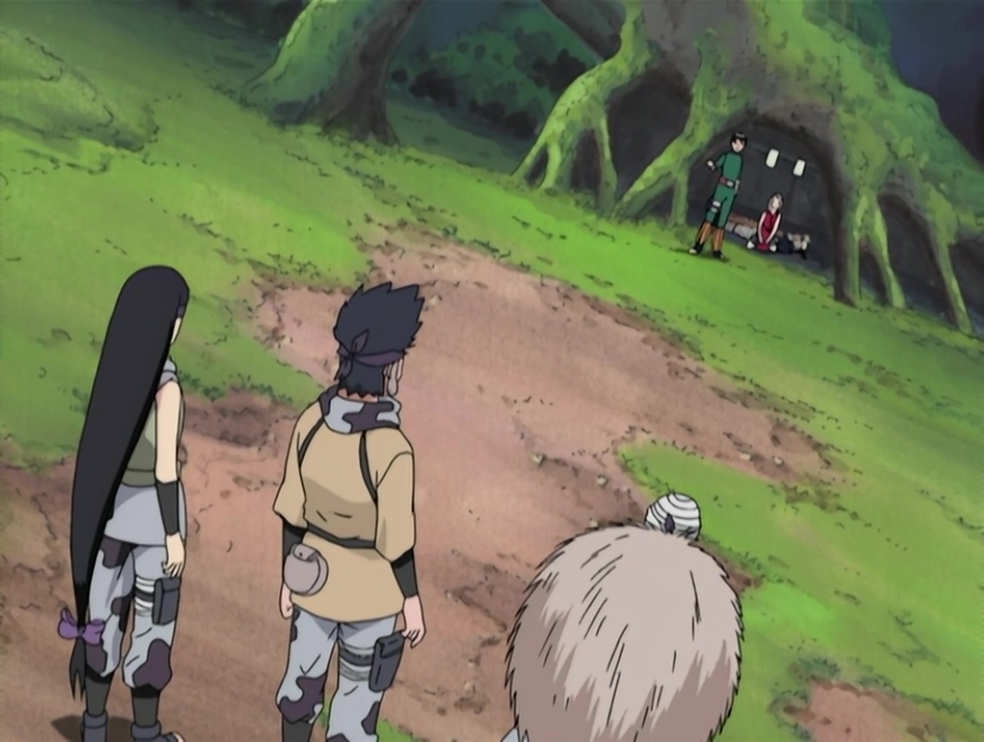Naruto Ep 31: Bushy Brow's Jutsu: Sasuke Style! @ 13:14