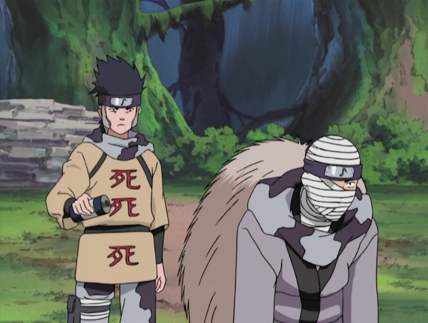 Naruto Ep 31: Bushy Brow's Jutsu: Sasuke Style! @ 14:16