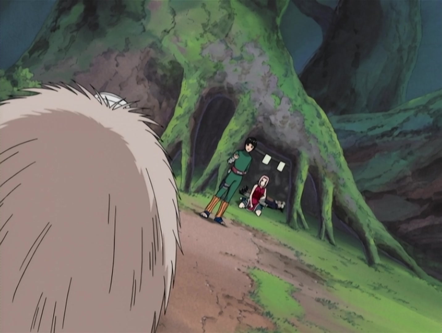 Naruto Ep 31: Bushy Brow's Jutsu: Sasuke Style! @ 14:23