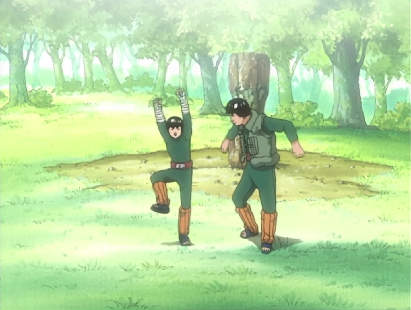 Naruto Ep 49: Lee's Hidden Strength: Forbidden Secret Jutsu! @ 19:32