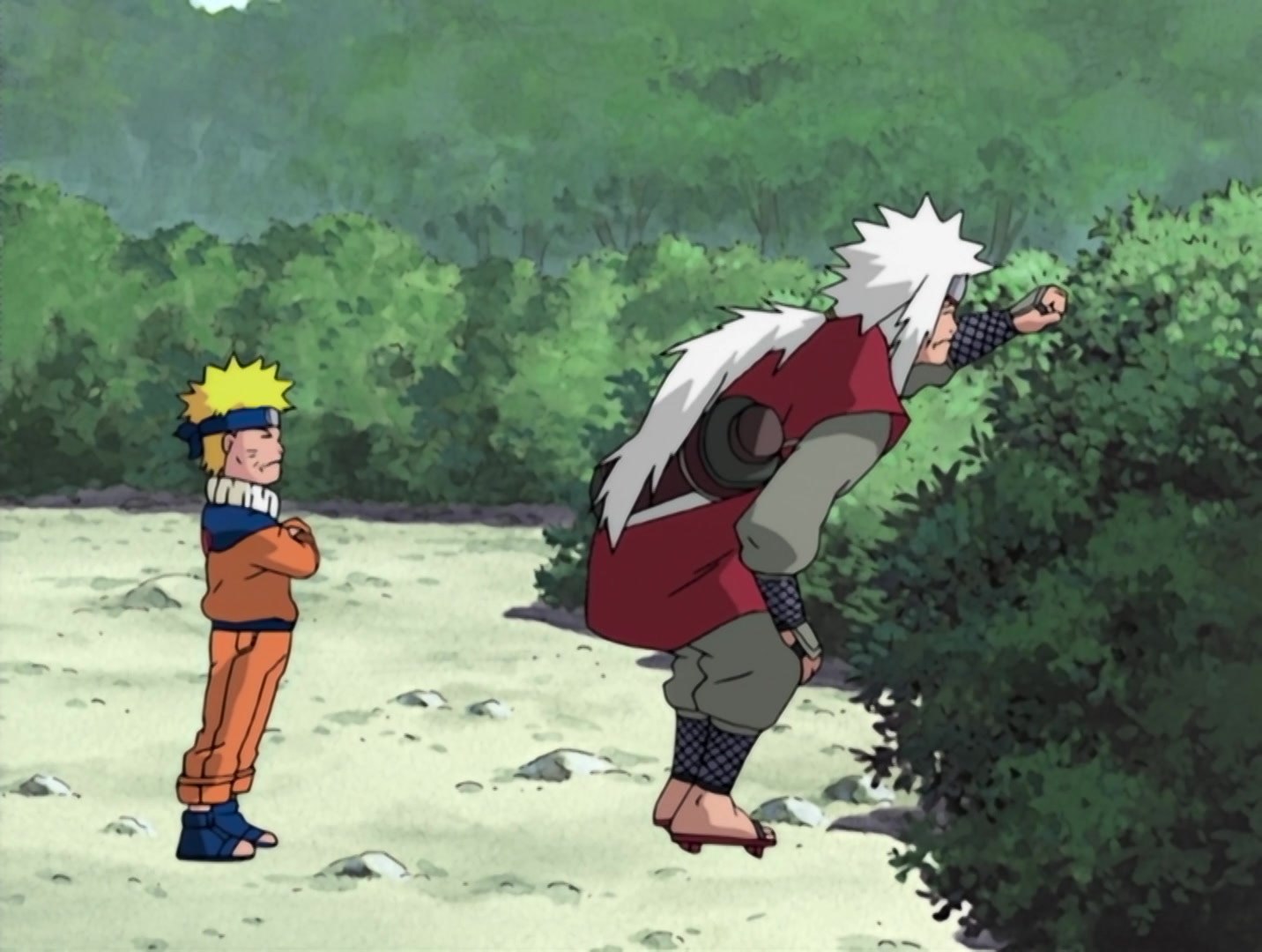 Naruto Ep 54: The Summoning Jutsu: Wisdom of the Toad Sage! @ 10:57