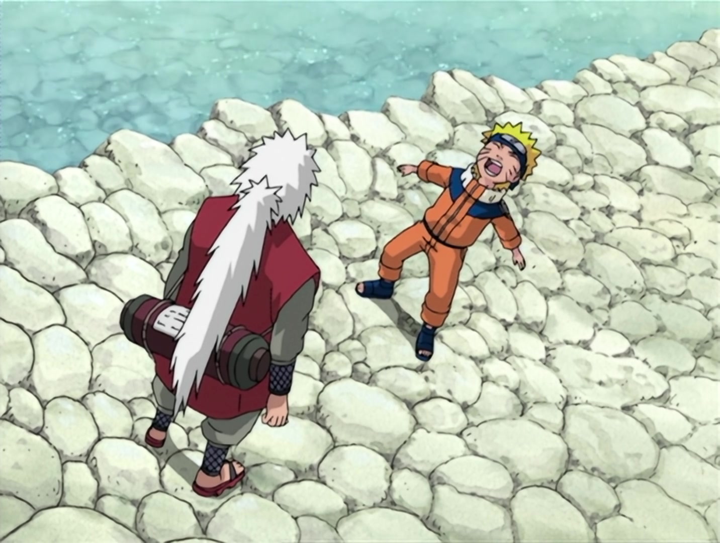 Naruto Ep 54: The Summoning Jutsu: Wisdom of the Toad Sage! @ 13:09