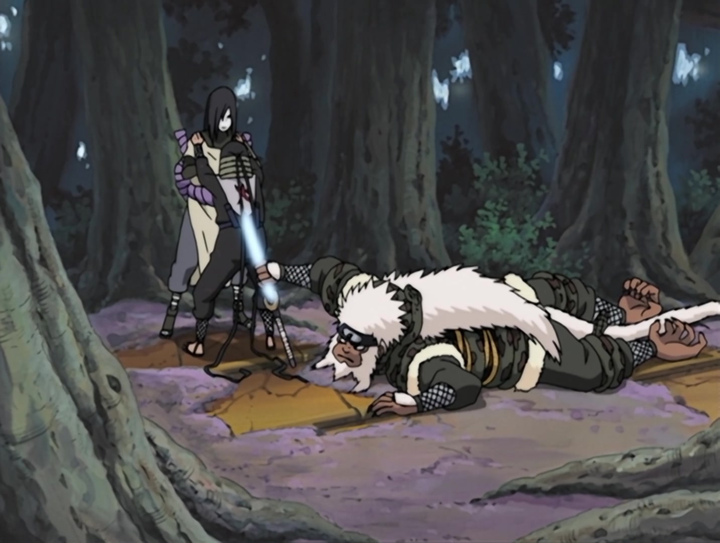 Naruto Ep 73: Forbidden Secret Technique: Reaper Death Seal! @ 12:30