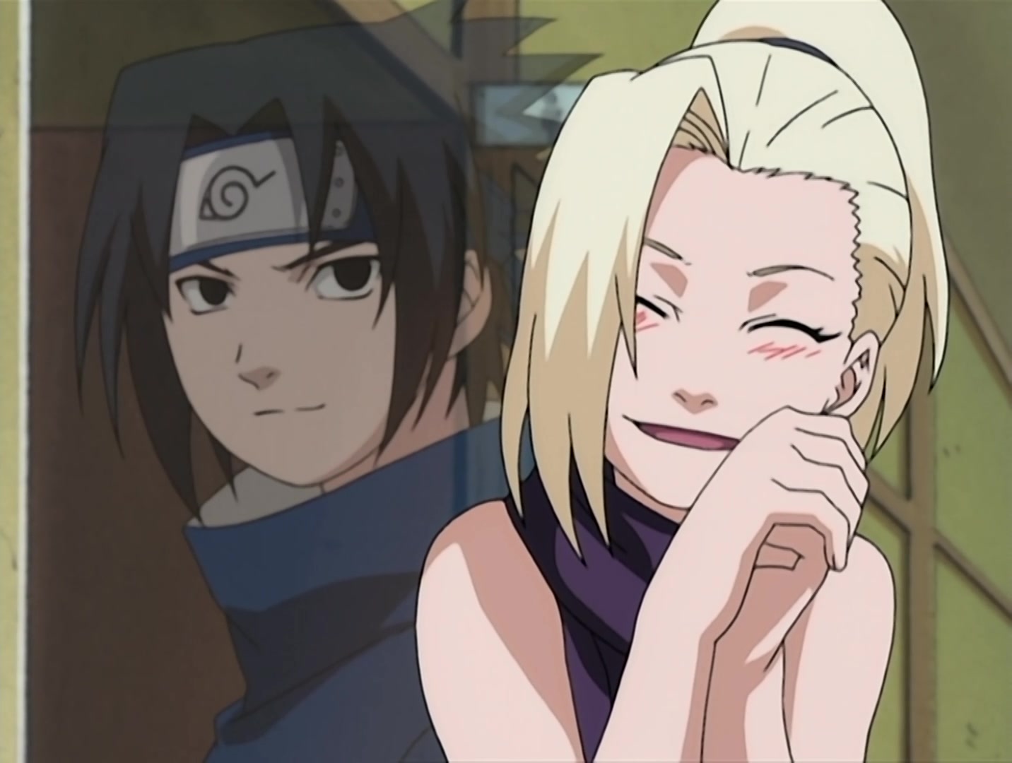 Naruto Ep 107: The Battle Begins: Naruto vs. Sasuke @ 07:00