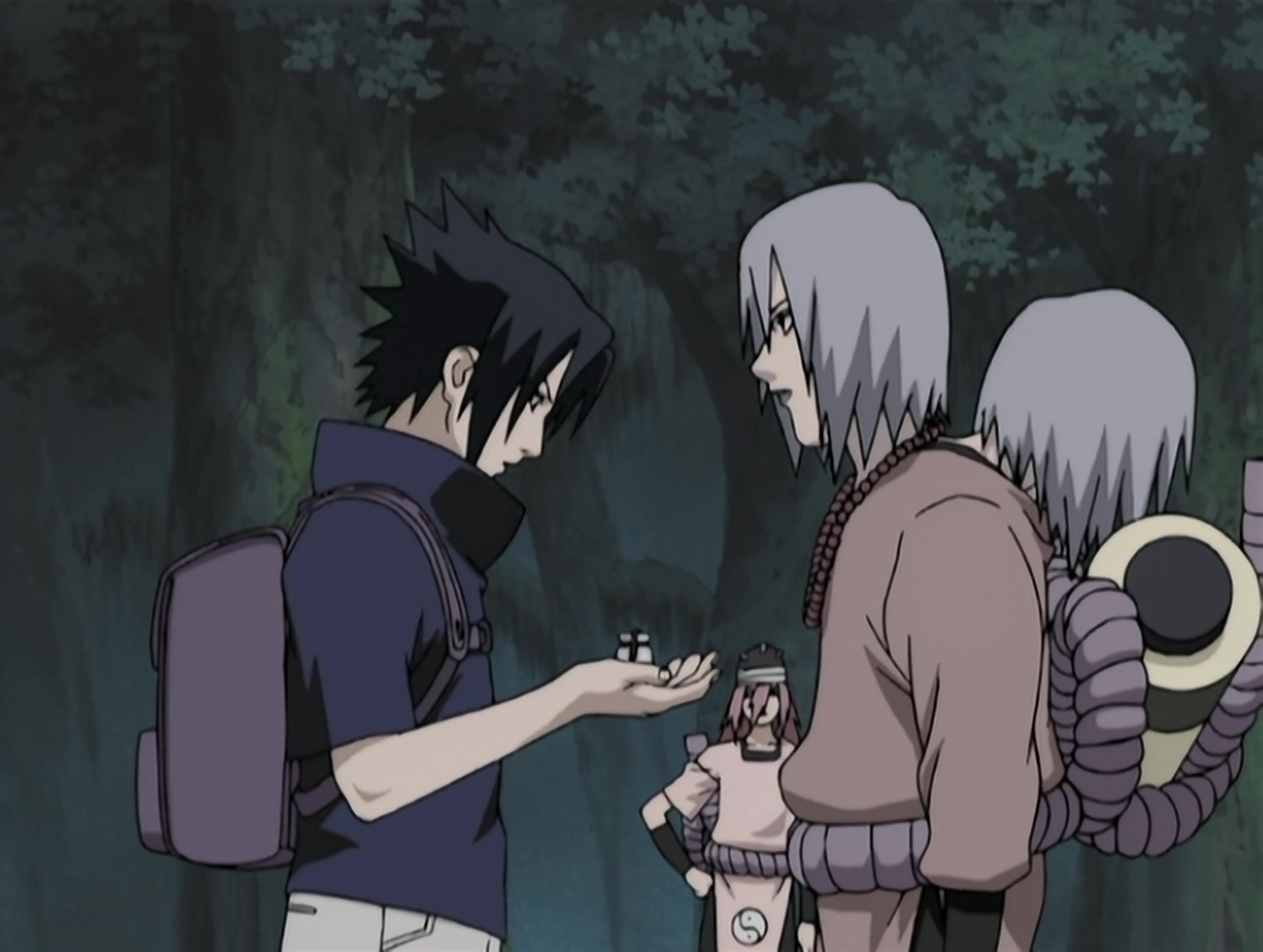 Naruto Ep 111: Sound vs. Leaf @ 04:14