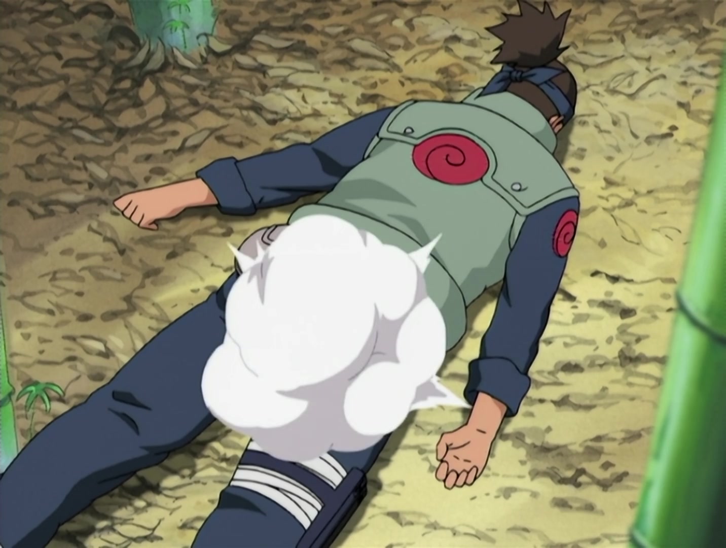 Naruto Ep 144: A New Squad! Two People and a Dog! @ 08:23
