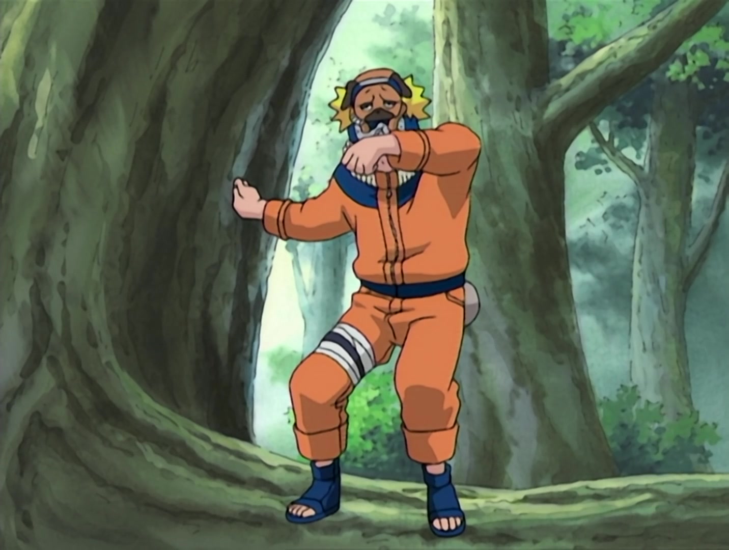 Naruto Ep 144: A New Squad! Two People and a Dog! @ 09:27