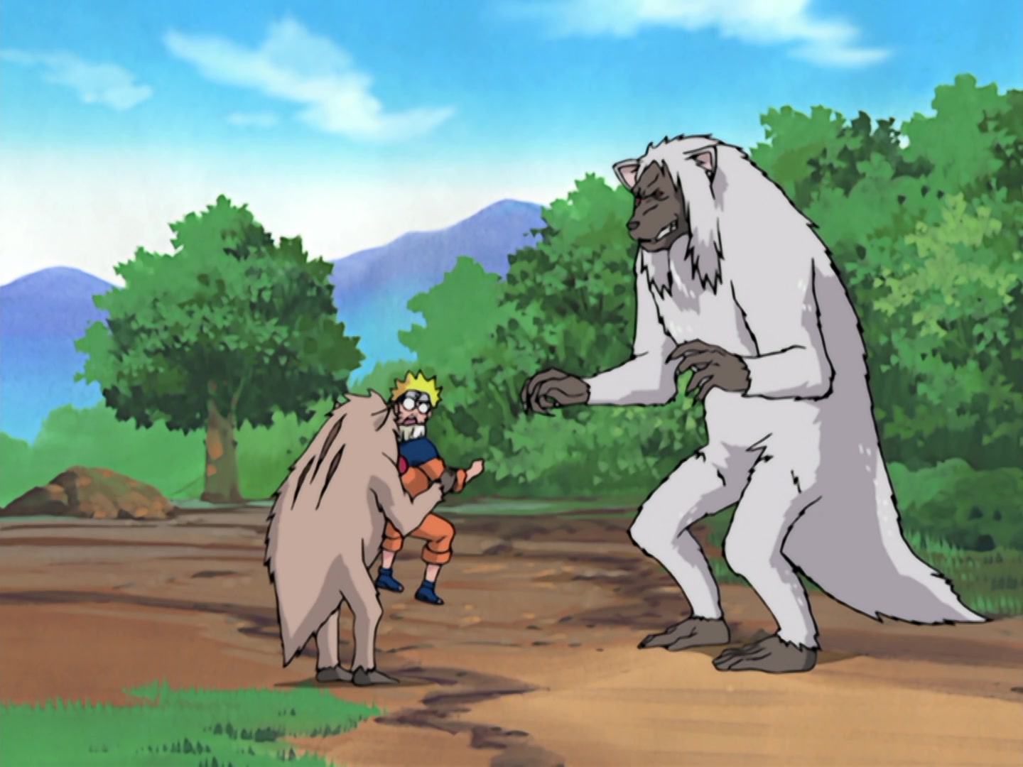 Naruto Ep 185: A Legend from the Hidden Leaf: The Onbaa! @ 16:36