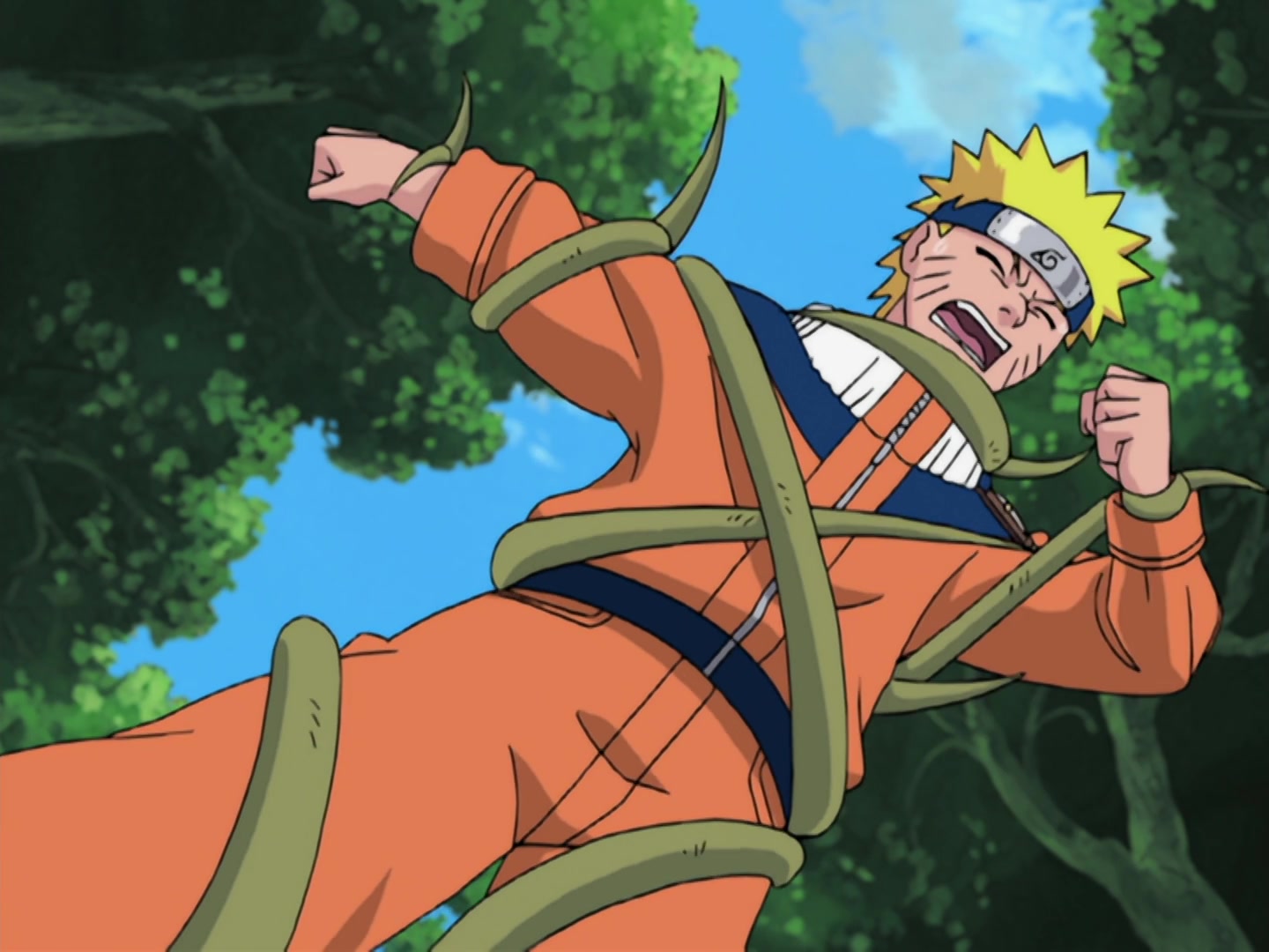 Naruto Ep 204: Yakumo's Sealed Ability @ 08:37