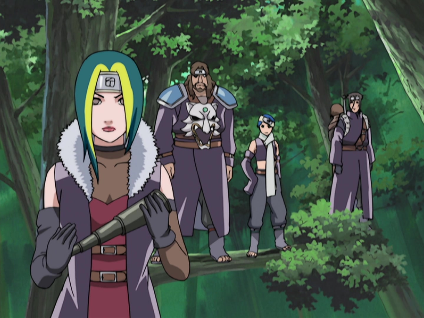 Naruto Ep 217: Sand Alliance with the Leaf Shinobi @ 05:37