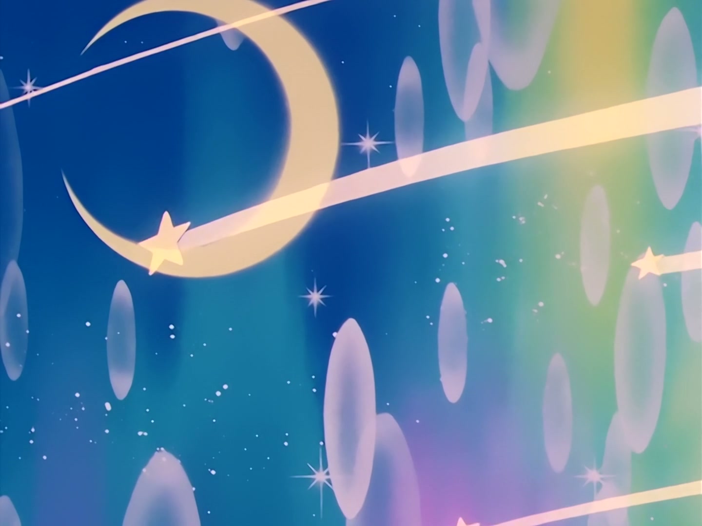 Sailor Moon Ep 1: The Crybaby Usagi's Magnificent Transformation @ 00:01:38
