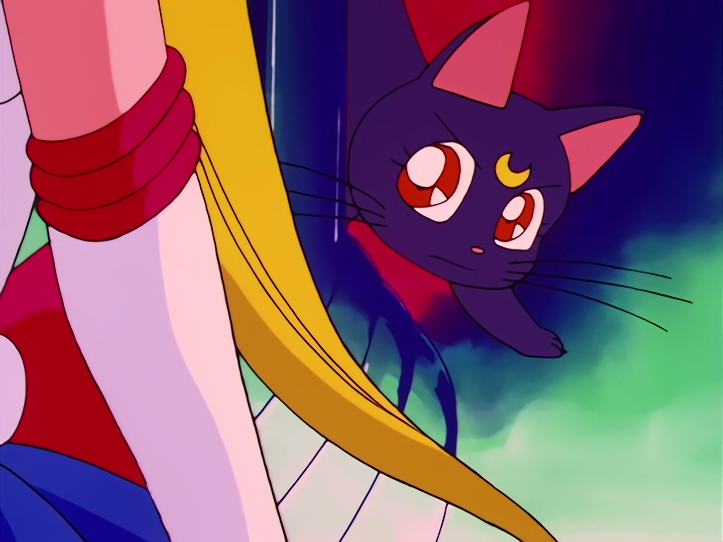 Sailor Moon Ep 1: The Crybaby Usagi's Magnificent Transformation @ 00:19:20