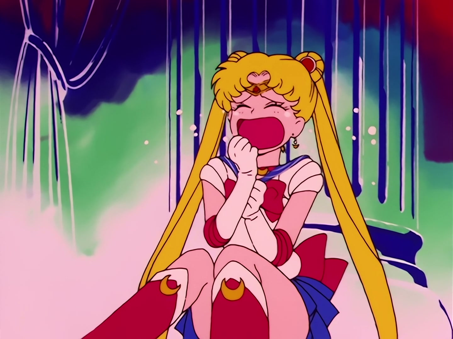 Sailor Moon Ep 1: The Crybaby Usagi's Magnificent Transformation @ 00:20:04