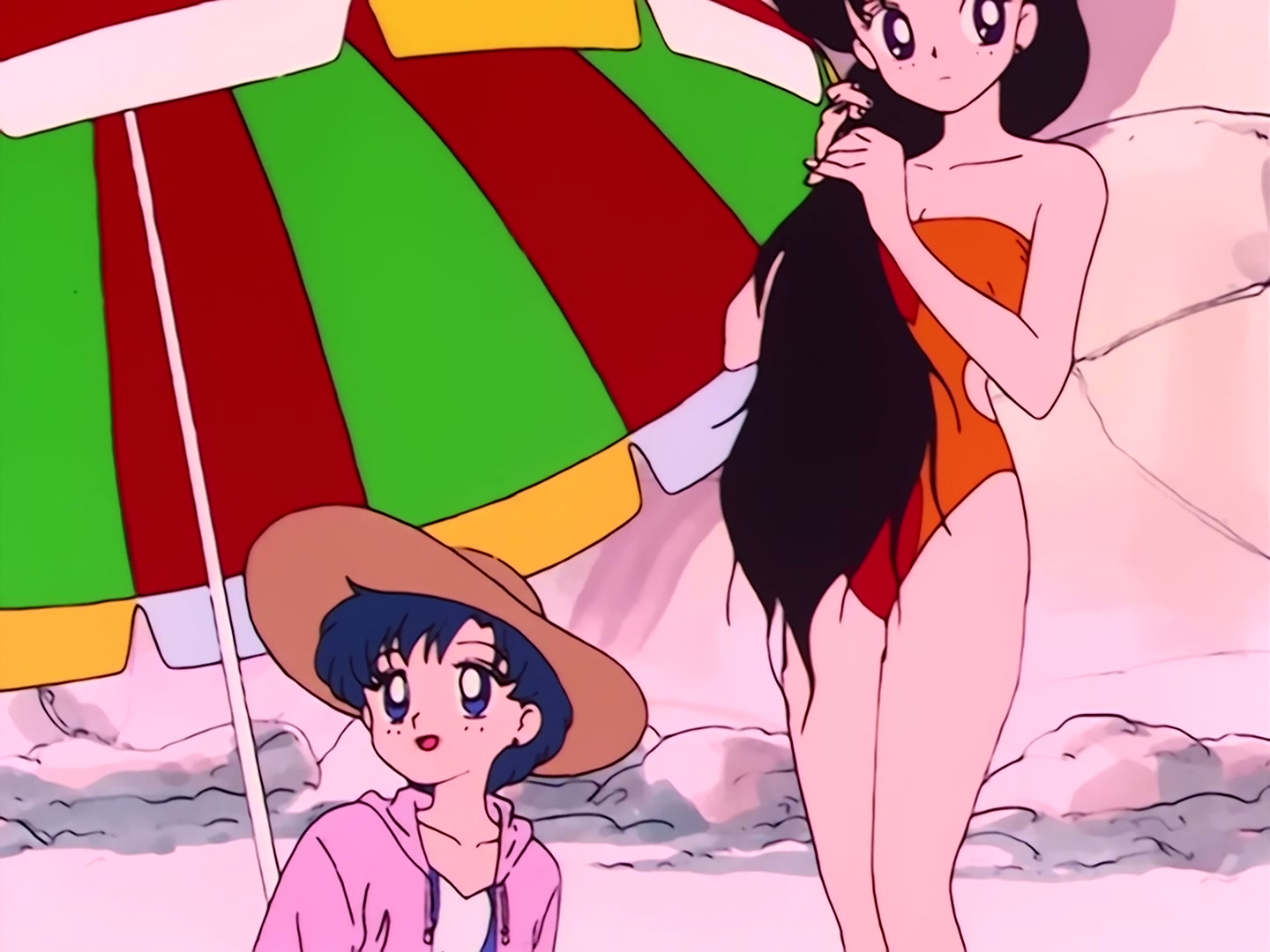 Sailor Moon Ep 20: The Summer! The Ocean! Our Youth! And a Ghost, Too @ 00:10:40