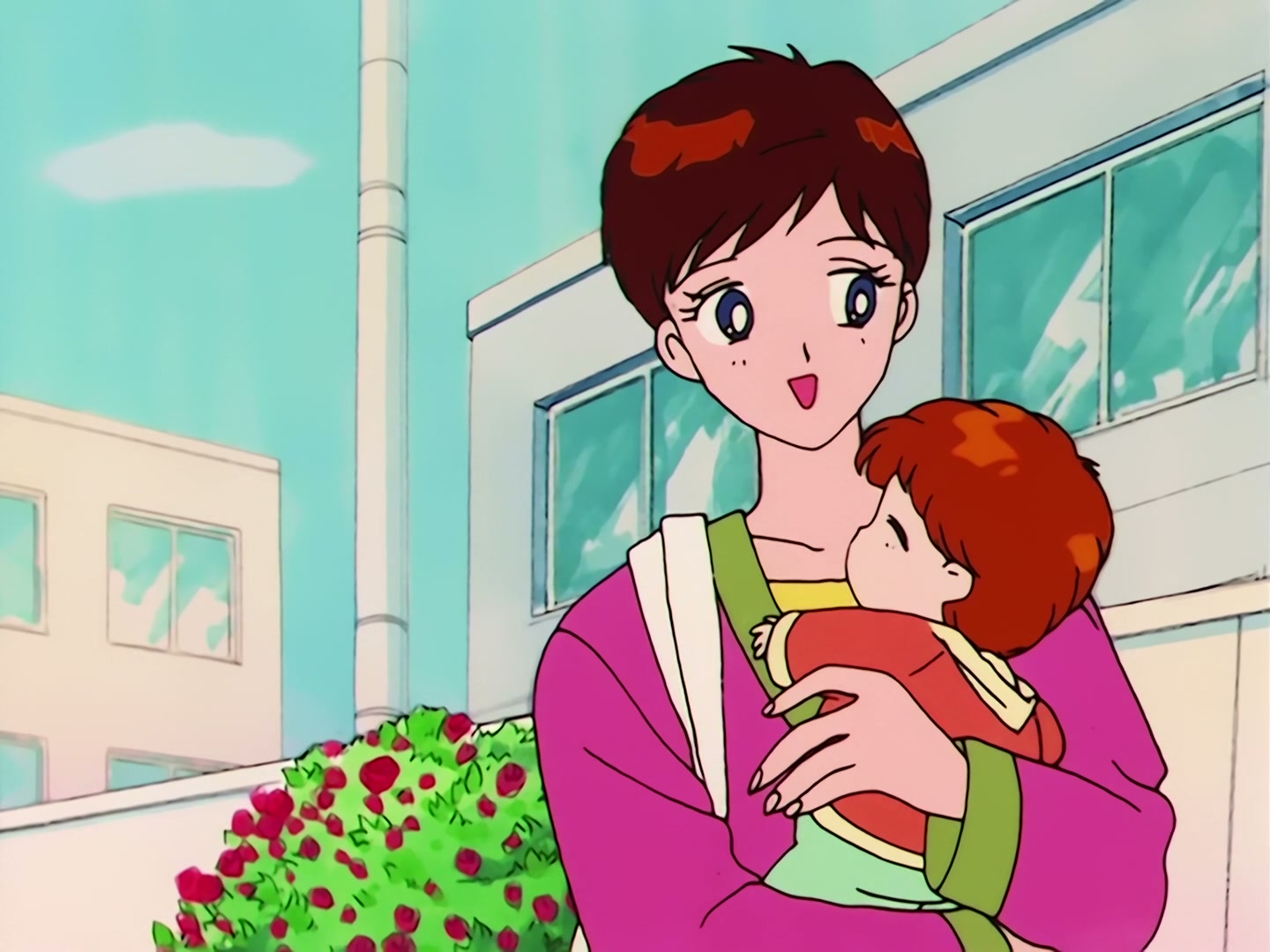 Sailor Moon Ep 53: The Battle of the Babies! Usagi and Mamoru as Baby-Sitters @ 00:03:05