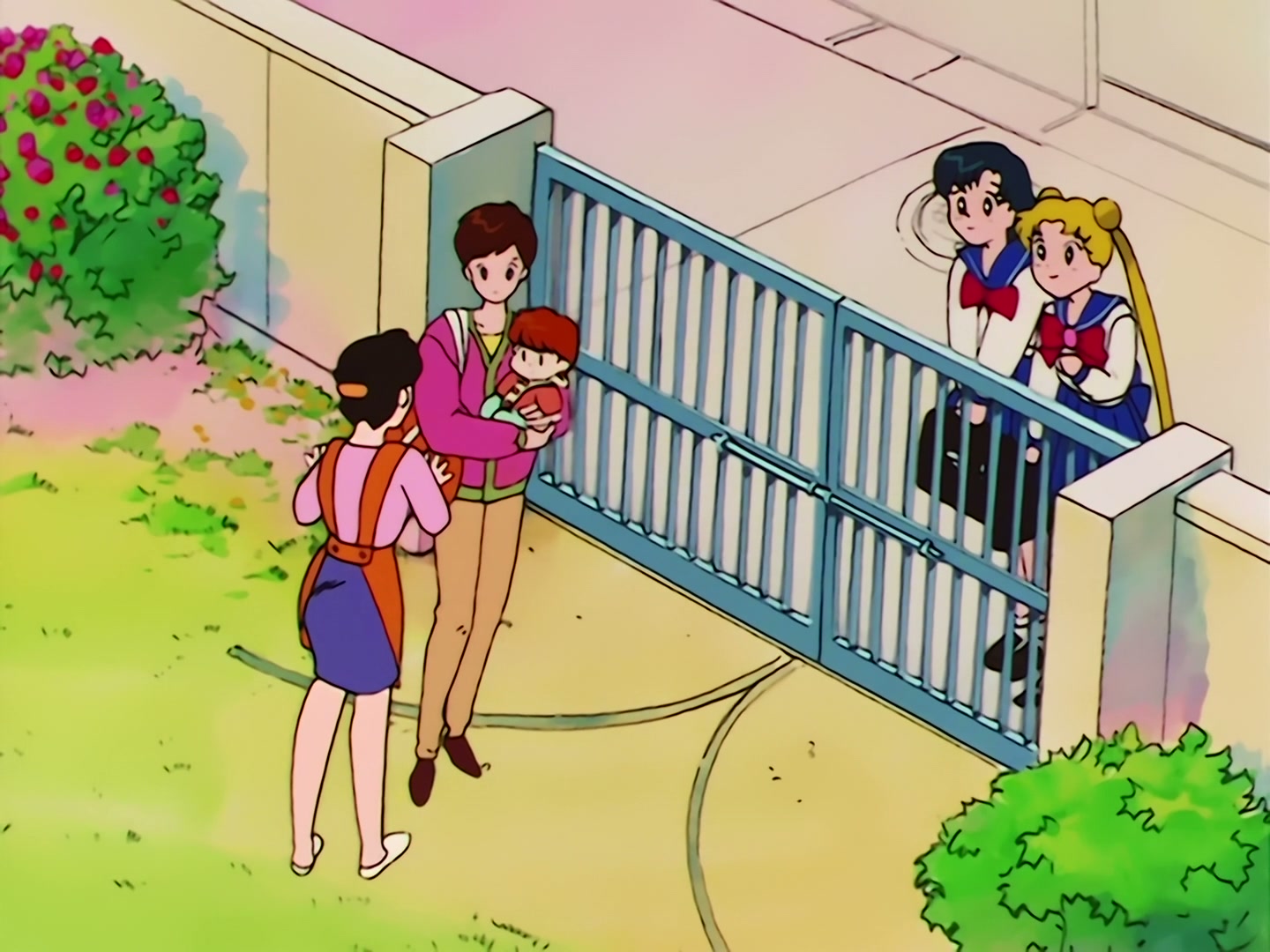 Sailor Moon Ep 53: The Battle of the Babies! Usagi and Mamoru as Baby-Sitters @ 00:03:18