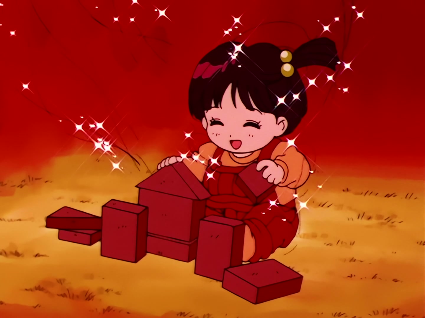 Sailor Moon Ep 53: The Battle of the Babies! Usagi and Mamoru as Baby-Sitters @ 00:03:44