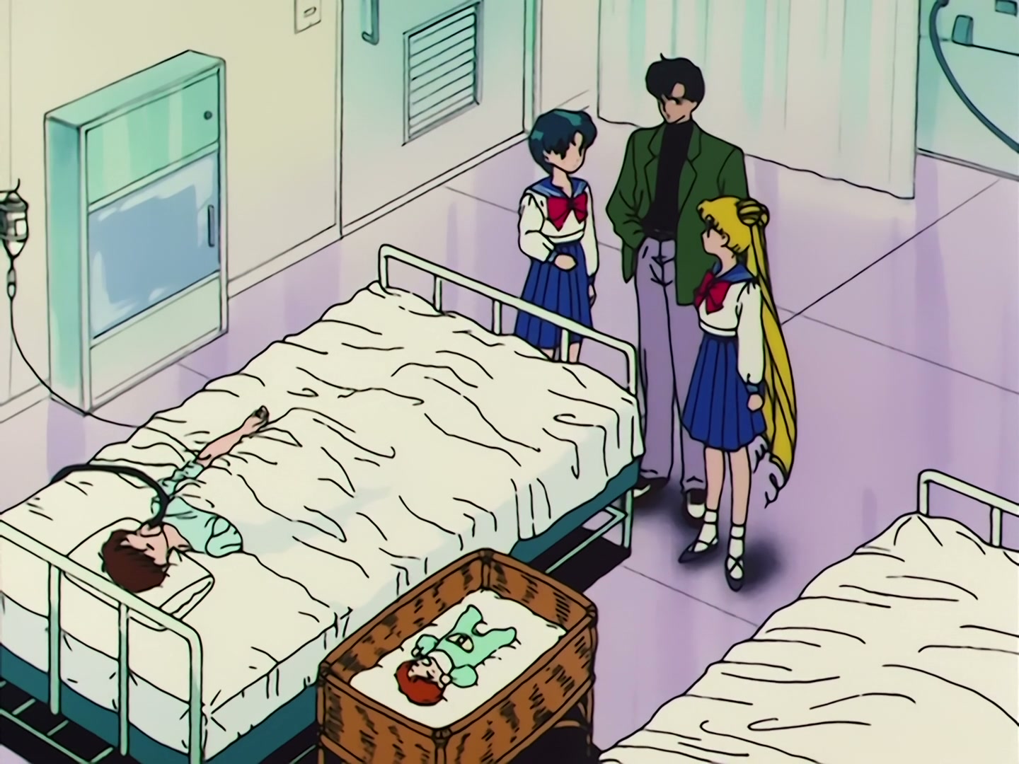Sailor Moon Ep 53: The Battle of the Babies! Usagi and Mamoru as Baby-Sitters @ 00:05:28
