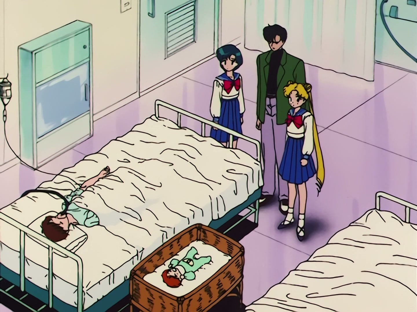Sailor Moon Ep 53: The Battle of the Babies! Usagi and Mamoru as Baby-Sitters @ 00:05:49