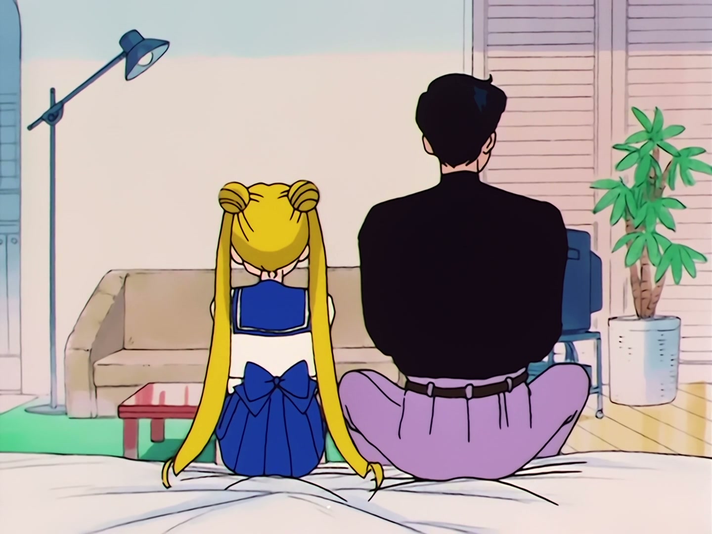 Sailor Moon Ep 53: The Battle of the Babies! Usagi and Mamoru as Baby-Sitters @ 00:07:25