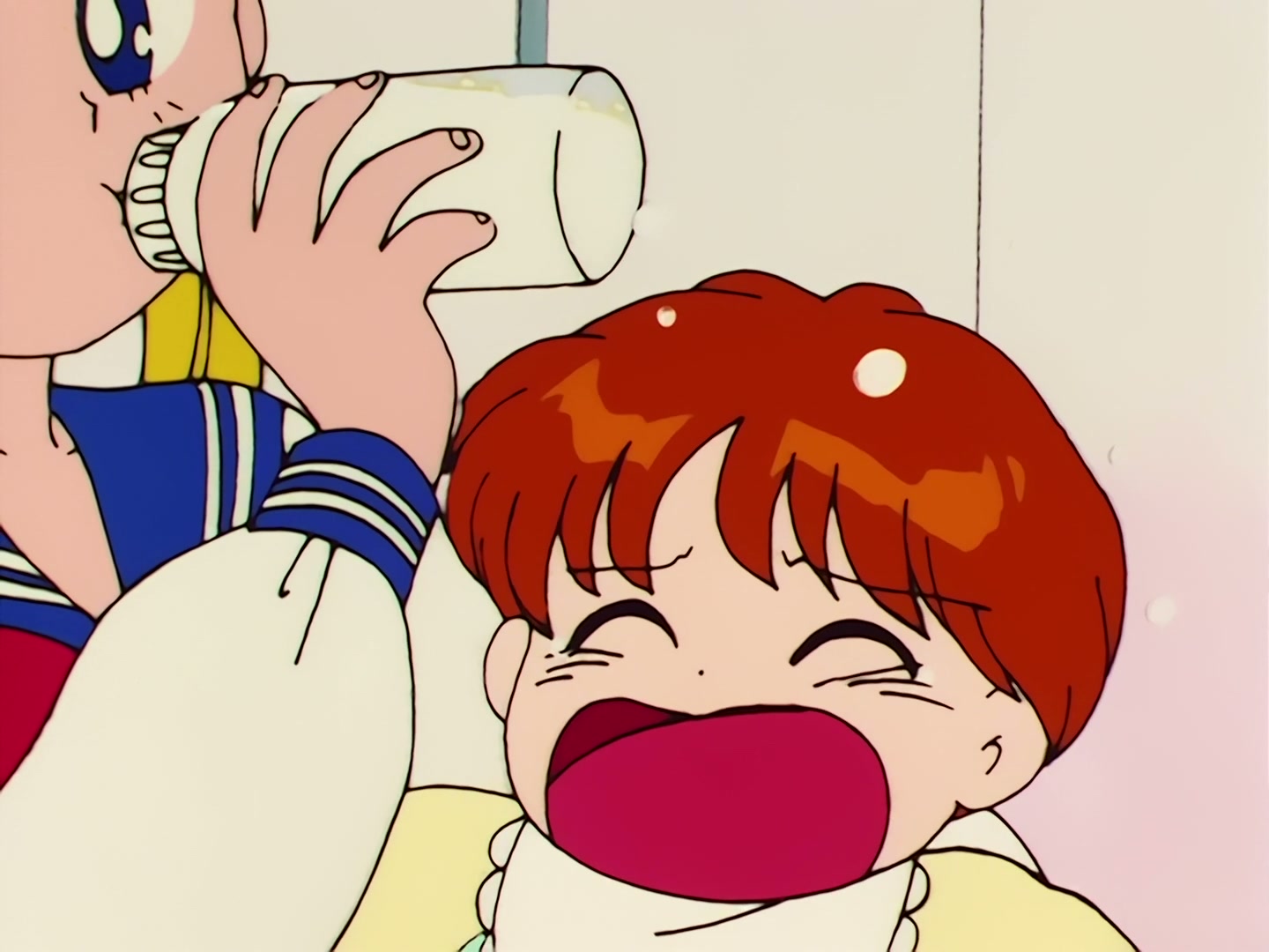 Sailor Moon Ep 53: The Battle of the Babies! Usagi and Mamoru as Baby-Sitters @ 00:08:12