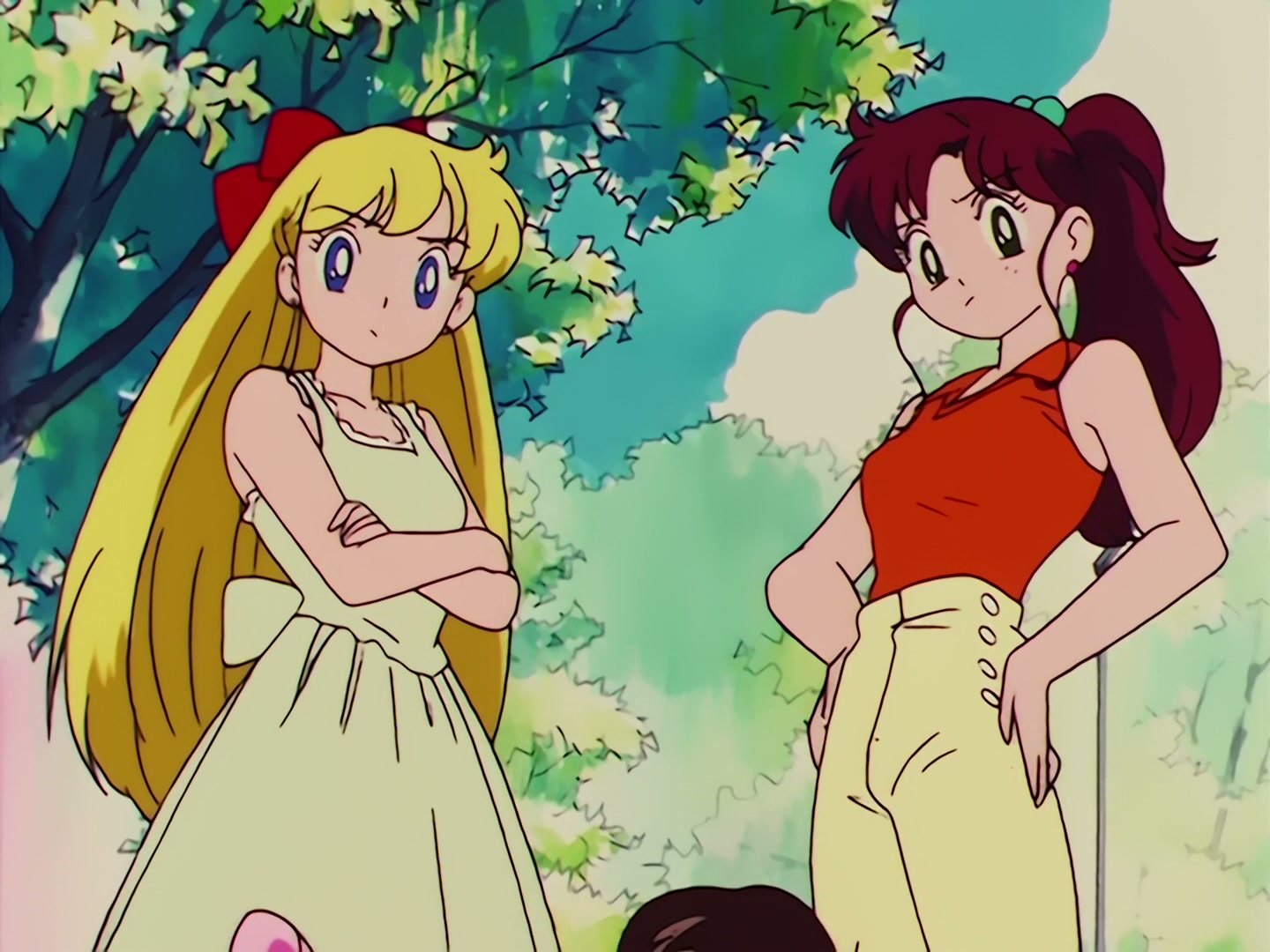 Sailor Moon Ep 65: Dispute Over Love! Minako and Makoto Face Off @ 00:03:57