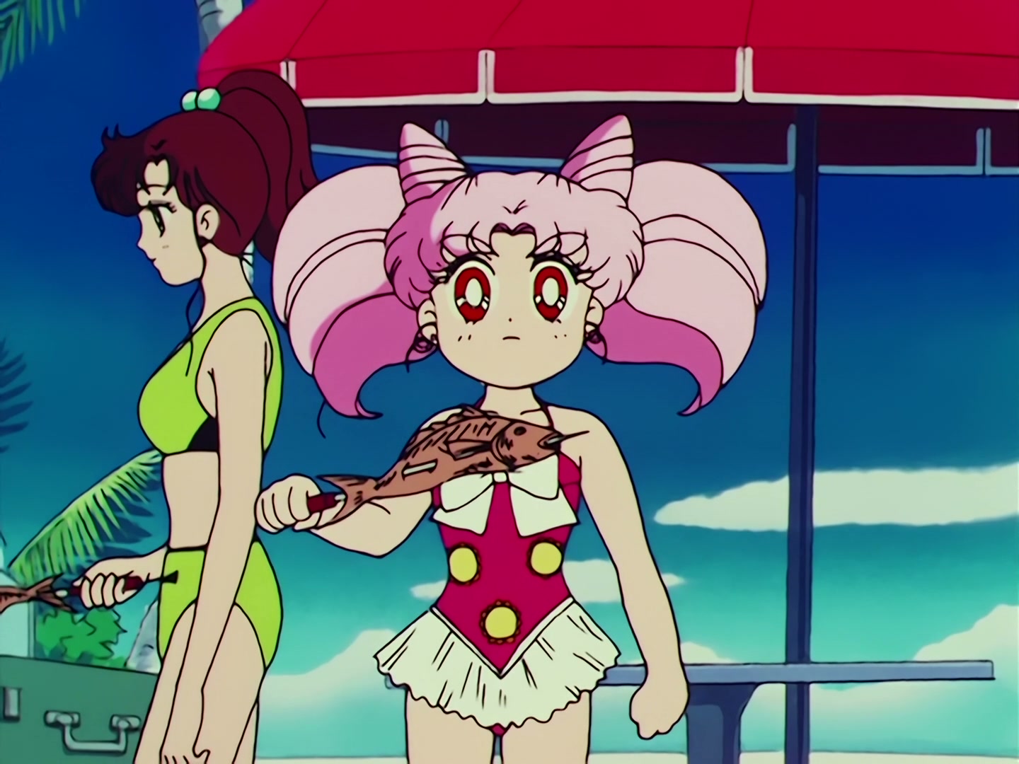 Sailor Moon Ep 67: The Ocean! The Island! A Vacation! A Break for the Guardians @ 00:07:20