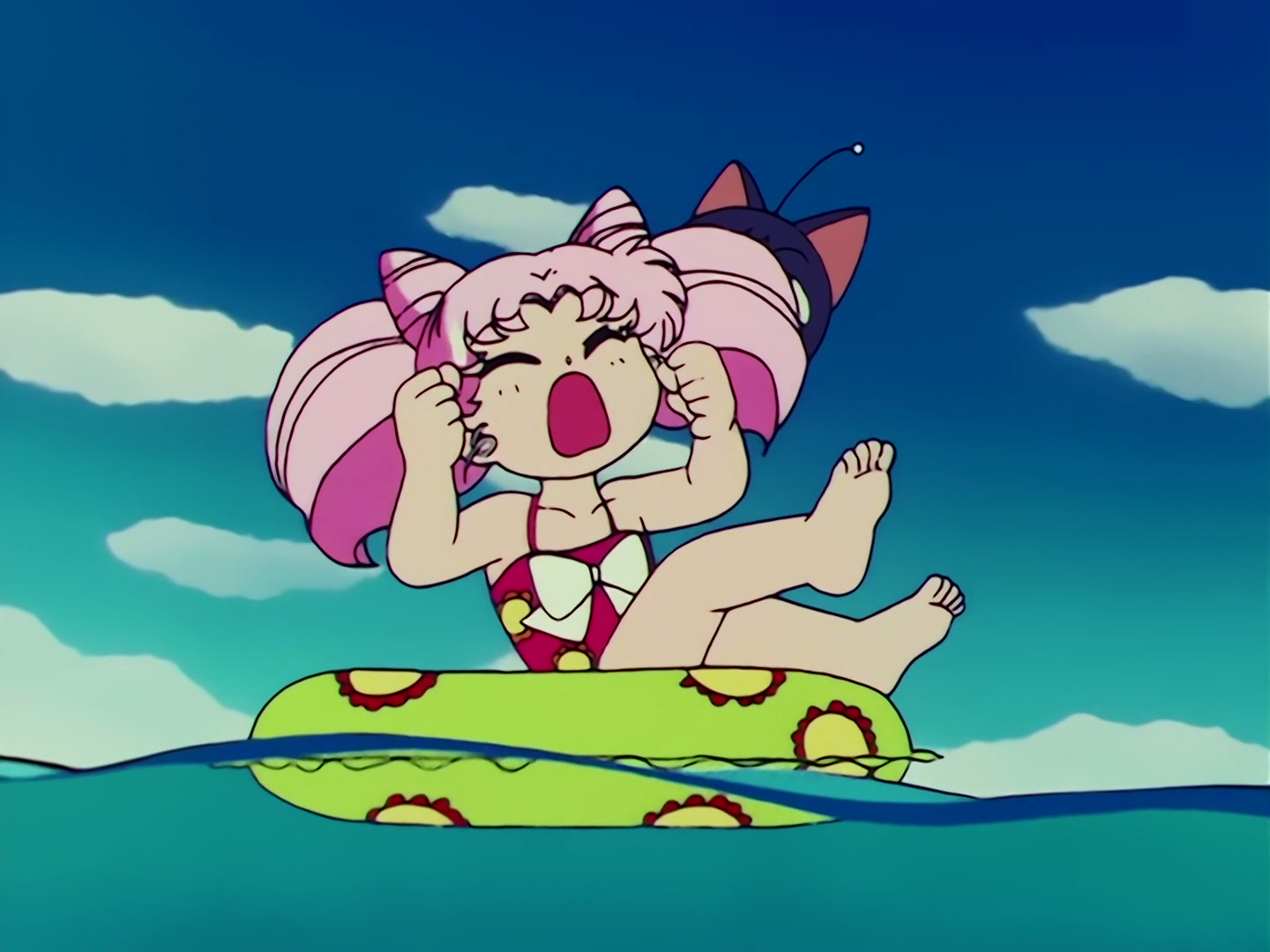 Sailor Moon Ep 67: The Ocean! The Island! A Vacation! A Break for the Guardians @ 00:08:08