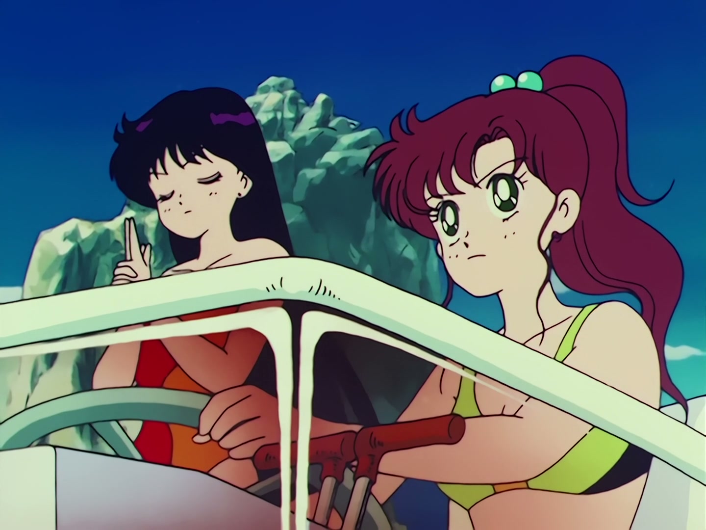 Sailor Moon Ep 67: The Ocean! The Island! A Vacation! A Break for the Guardians @ 00:08:38